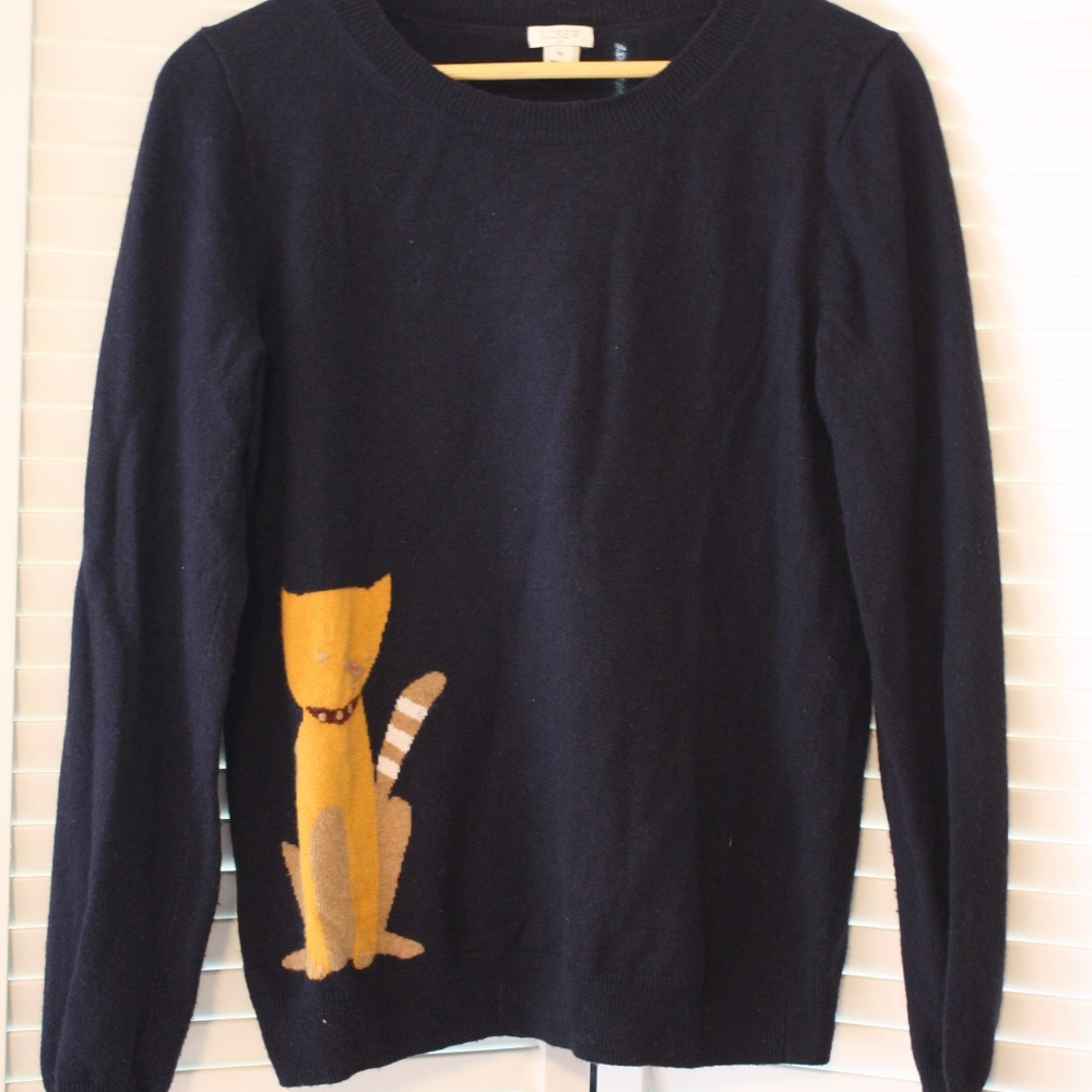 J. Crew Cat Sweater